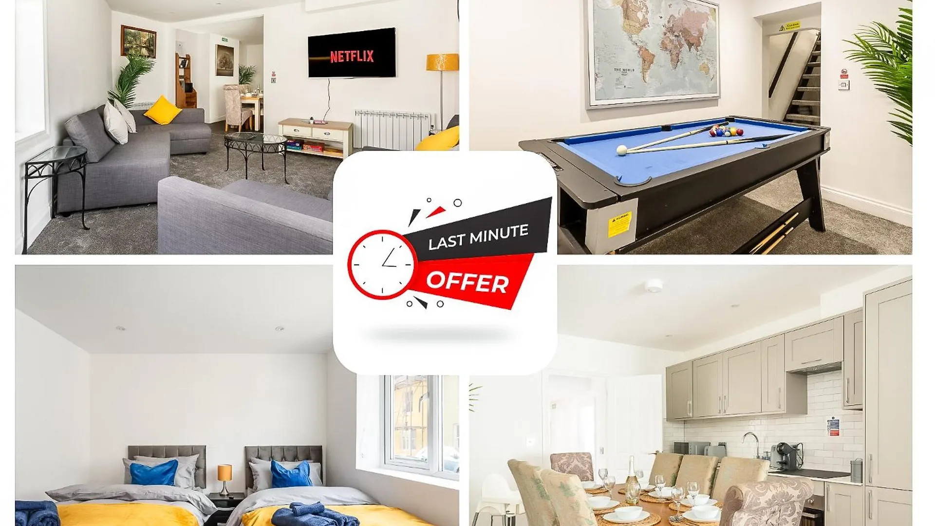 Bright And Spacious 2Br Maisonette Sleeps 8, Game Room, 5 Mins To Brighton Beach And City Centre